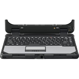 Panasonic Premium Keyboard - Proprietary Interface - 87 Key - English (US) - Notebook, Tablet, Vehicle Dock, Docking Station - TouchPad - PC - Black, Silver