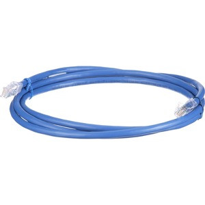 PanNet Cat 6A 24 AWG UTP Copper Patch Cord, 10 ft, Blue - 10 ft Category 6a Network Cable for Network Device, Server - First End: 1 x RJ-45 Network - Male - Second End: 1 x RJ-45 Network - Male - 10 Gbit/s - Patch Cable - Gold Plated Contact - CM - 2