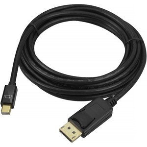 SIIG Mini DisplayPort to DisplayPort Cable - 3M - 9.84 ft DisplayPort/Mini DisplayPort A/V Cable for Audio/Video Device - First End: 1 x 20-pin Mini DisplayPort Digital Audio/Video - Male - Second End: 1 x 20-pin DisplayPort Digital Audio/Video - Mal