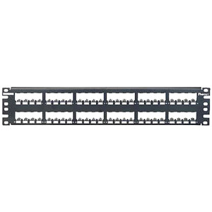 Panduit Mini-Com 48 Port Modular Patch Panel - 48 x RJ-45 - 48 Port(s) - 48 x RJ-45 - 48 x RJ-11 - 19" Wide - Rack-mountable