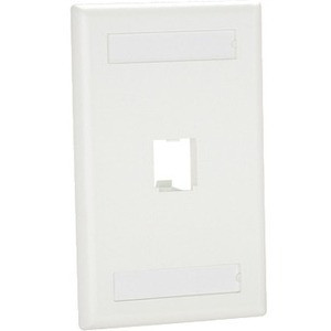 PanNet Mini-Com Classic CFPL1WHY Faceplate - 1 x Socket(s) - 1-gang - White