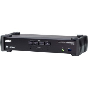 ATEN 4-Port USB 3.0 4K HDMI KVMP Switch - 4 Computer(s) - 1 Local User(s) - 4096 x 2160 - 7 x USB - 5 x HDMI - Desktop, Rack-mountable