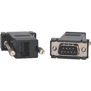 Opengear 319016 - DB9M to RJ45 Straight Serial Adapter - 6" DB-9/RJ-45 Data Transfer Cable for Network Device, Modem - First End: 1 x RJ-45 Network - Female - Second End: 1 x 9-pin DB-9 Serial - Male - Black