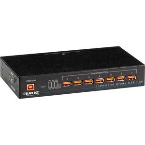 Black Box Industrial USB 2.0 Hub - 7-Port - New - USB 2.0 - External - 7 USB Port(s) - 7 USB 2.0 Port(s) - TAA Compliant