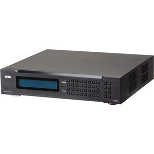 ATEN 16 x 16 HDMI Matrix Switch with Scaler - 1920 x 1080 - Full HD - Twisted Pair - 16 x 16 - Display, TV, Speaker - 17 x HDMI Out