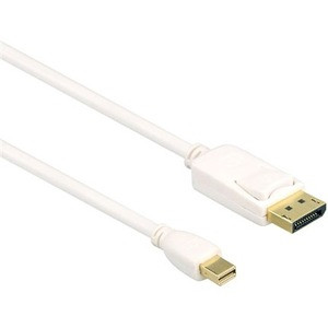 Axiom Mini DisplayPort Male to DisplayPort Male Adapter Cable 15ft - 15 ft DisplayPort/Mini DisplayPort A/V Cable for Audio/Video Device, Monitor, Computer, Notebook - First End: 1 x Mini DisplayPort Digital Audio/Video - Male - Second End: 1 x 20-pi