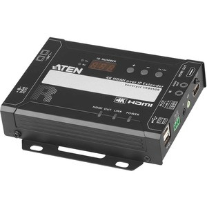 ATEN VE8950R 4K HDMI over IP Receiver-TAA Compliant - 1 Remote User(s) - 4K - 4096 x 2160 Maximum Video Resolution - 2 x Network (RJ-45) - 2 x USB - 1 x HDMI - 5 V DC Input Voltage - For PC