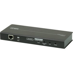 ATEN 1-Local/Remote Share Access Single Port VGA KVM over IP Switch (1920 x 1200)-TAA Compliant - 1 Computer(s) - WUXGA - 1920 x 1200 Maximum Video Resolution - 1 x Network (RJ-45) - 1 x USB - Proprietary Interface - 5.3 V DC Input Voltage - Rack-mou