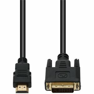 12ft HDMI 1.3 Male to DVI-D Dual Link (24+1 pin) Male Black Cable For Resolution Up to 2560x1600 (WQXGA) - 100% compatible and guaranteed to work