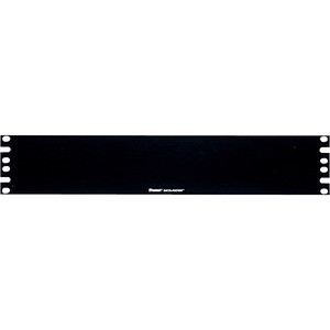 Panduit Blank Flat Cover - 2 RU - Black - 2U Rack Height - 3.5" Height - 19" Width