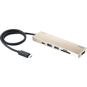 ATEN USB-C Multiport Mini Dock with Power Pass-Through - for Notebook/Desktop PC - Memory Card Reader - SD, SDHC, SDXC - 60 W - USB 3.2 (Gen 1) Type C - 4K - 3840 x 2160 - USB Type-A - USB Type-C - HDMI - Wired - Windows, macOS, iPadOS - Portable