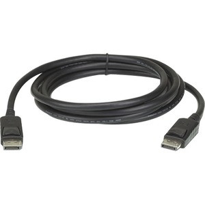 ATEN DisplayPort Audio/Video Cable - 9.84 ft DisplayPort A/V Cable for Audio/Video Device - First End: DisplayPort Digital Audio/Video - Male - Second End: DisplayPort Digital Audio/Video - Male - Supports up to 3840 x 2160 - Shielding - Nickel Plate