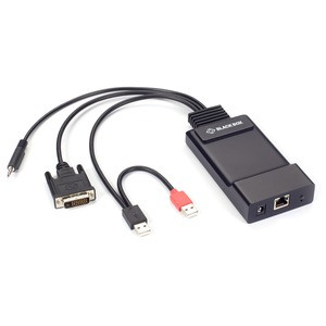 Black Box Emerald ZeroU EMD200DV-T KVM Extender - 1 Computer(s) - 328.08 ft Range - 1920 x 1200 Maximum Video Resolution - 1 x Network (RJ-45) - 2 x USB - 1 x DVI - Desktop - 0U - For PC, Linux, Mac, Unix - TAA Compliant