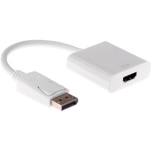 Axiom DisplayPort Male to HDMI Female Adapter - DPMHDMIF-AX - 1 x 20-pin DisplayPort DisplayPort 1.1 Digital Audio/Video Male - 1 x 19-pin HDMI HDMI 1.3 Digital Audio/Video Female - 1920 x 1080 Supported - Black