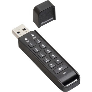 iStorage datAshur Personal2 32 GB | Secure Flash Drive | Password protected | Portable | Military Grade Hardware Encryption | USB 3.0 | IS-FL-DAP3-B-32 - 32 GB - USB 3.2 (Gen 1) Type A - 169 MB/s Read Speed - 111 MB/s Write Speed - Black - 256-bit AE