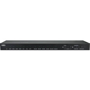 SIIG HDMI/VGA 6x1 Scaler Switcher - 4096 x 2160 - 4K - 6 x 1 - Display, Computer, Gaming Console, Blu-ray Disc Player, DVD Player, TV - 1 x HDMI Out