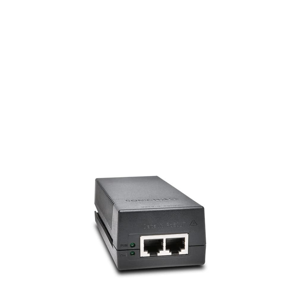 SonicWall SonicWave Global Multi-Gigabit PoE+ Injector (802.3AT) - 1 x Gigabit PoE+ Input Port(s) - 1 x Gigabit PoE+ Output Port(s)