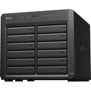 Synology DiskStation DS3622xs+ SAN/NAS Storage System - 1 x Intel Xeon D-1531 Hexa-core (6 Core) 2.20 GHz - 12 x HDD Supported - 0 x HDD Installed - 12 x SSD Supported - 0 x SSD Installed - 16 GB RAM DDR4 SDRAM - Serial ATA Controller - RAID Supporte
