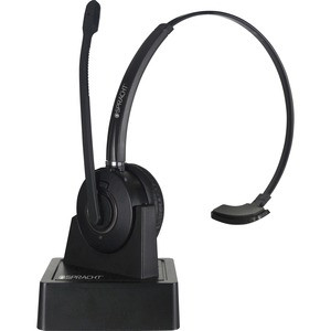 Spracht ZUM COMBO Bluetooth/USB Wireless Headset + Base - Mono - Wireless - Bluetooth - 33 ft - 32 Ohm - 300 Hz - 3.40 kHz - Over-the-head - Monaural - Supra-aural - Noise Cancelling, Noise Reduction, Echo Cancelling, Uni-directional Microphone - Bla