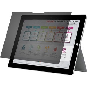 Rocstor PrivacyView? Premium Privacy Filter for Microsoft® Surface® Pro 4/5/6/7 12.3 Tablet - For Surface® Pro 4 - For 11.4"LCD, 12.3" Tablet - 3:2 - Comparable to PFTMS001-2 - Scratch Resistant - TAA Compliant - Black