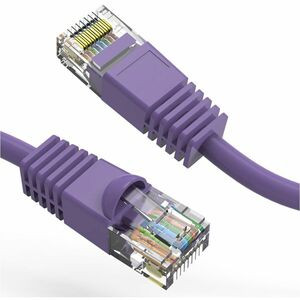 Axiom 30FT CAT5E 350mhz Patch Cable Molded Boot (Purple) - TAA Compliant - 30 ft Category 5e Network Cable for Network Device - First End: 1 x RJ-45 Network - Male - Second End: 1 x RJ-45 Network - Male - Patch Cable - Gold Plated Connector - 24 AWG 