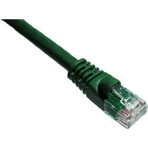Axiom 100FT CAT5E 350mhz Patch Cable Molded Boot (Green) - TAA Compliant - 100 ft Category 5e Network Cable for Network Device - First End: 1 x RJ-45 Network - Male - Second End: 1 x RJ-45 Network - Male - Patch Cable - Gold Plated Connector - Green 
