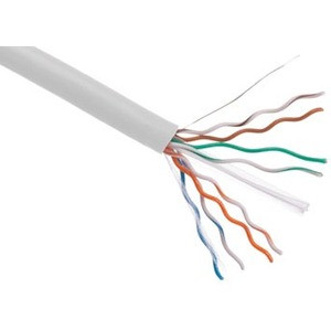 Axiom CAT5E 24AWG 4-Pair Solid Conductor 350MHz Bulk Cable Spool 1000FT (White) - 1000 ft Category 5e Network Cable for Network Device - First End: 1 x Bare Wire - Second End: 1 x Bare Wire - 24 AWG - White