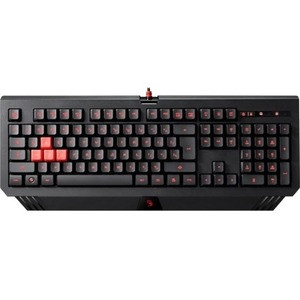 BLOODY GAMING BACKLIT WIRED GAMING KEYBOARD WATER RESISTANT - Cable Connectivity - USB 3.0 Interface - QWERTY Layout - Computer - PC