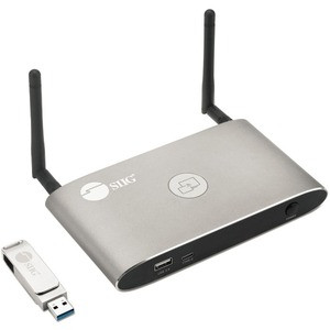 4K Dual View Wireless Media Presentation Switch Gateway - For Meetings & Boardroom Presentation - Supports Whiteboard & Annotations and Airplay - 3 Security Levels & 2 Routing Options