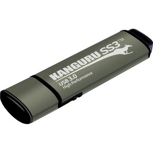 Kanguru SS3 USB3.0 Flash Drive with Physical Write Protect Switch, 64G - 64 GB - Write Protection Switch, TAA Compliant