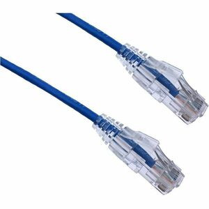 Axiom 100FT CAT6 Snagless BENDnFLEX Ultra-Thin Patch Cable - Blue - TAA Compliant - 100 ft Category 6 Network Cable for Network Device - First End: 1 x RJ-45 Network - Male - Second End: 1 x RJ-45 Network - Male - Patch Cable - Gold Plated Contact - 