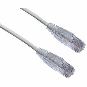 Axiom 100FT CAT6A BENDnFLEX Ultra-Thin Snagless Patch Cable (White) - TAA Compliant - 100 ft Category 6a Network Cable for Network Device - First End: 1 x RJ-45 Network - Male - Second End: 1 x RJ-45 Network - Male - 10 Gbit/s - Patch Cable - Gold Pl