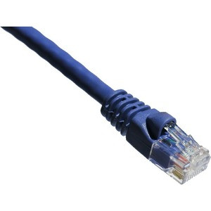 Axiom 100FT CAT6A 650mhz Patch Cable Molded Boot (Purple) - 100 ft Category 6a Network Cable for Network Device - First End: 1 x RJ-45 Network - Male - Second End: 1 x RJ-45 Network - Male - 10 Gbit/s - Patch Cable - Gold Plated Connector - 24 AWG - 