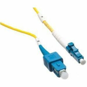 Axiom LC/SC Singlemode Simplex OS2 9/125 Fiber Optic Cable 5m - TAA Compliant - 16.40 ft Fiber Optic Network Cable for Network Device - First End: 1 x LC Network - Male - Second End: 1 x SC Network - Male - OFNR - 9/125 µm - Yellow - TAA Compliant