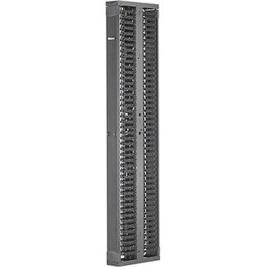Panduit Cable Manager - Cable Manager - Black - 1 - Steel, Acrylonitrile Butadiene Styrene (ABS)