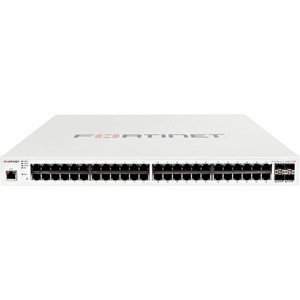 Fortinet FortiSwitch FS-248E-POE Ethernet Switch - 48 Ports - Manageable - 3 Layer Supported - Modular - 4 SFP Slots - 51.60 W Power Consumption - Optical Fiber, Twisted Pair - 1U High - Rack-mountable - Lifetime Limited Warranty