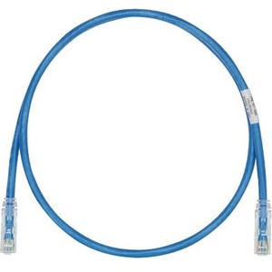 Panduit Cat.6 UTP Patch Network Cable - 15 ft Category 6 Network Cable for Network Device - First End: 1 x RJ-45 Network - Male - Second End: 1 x RJ-45 Network - Male - Patch Cable - Gold Plated Contact - 28 AWG - Blue - 1