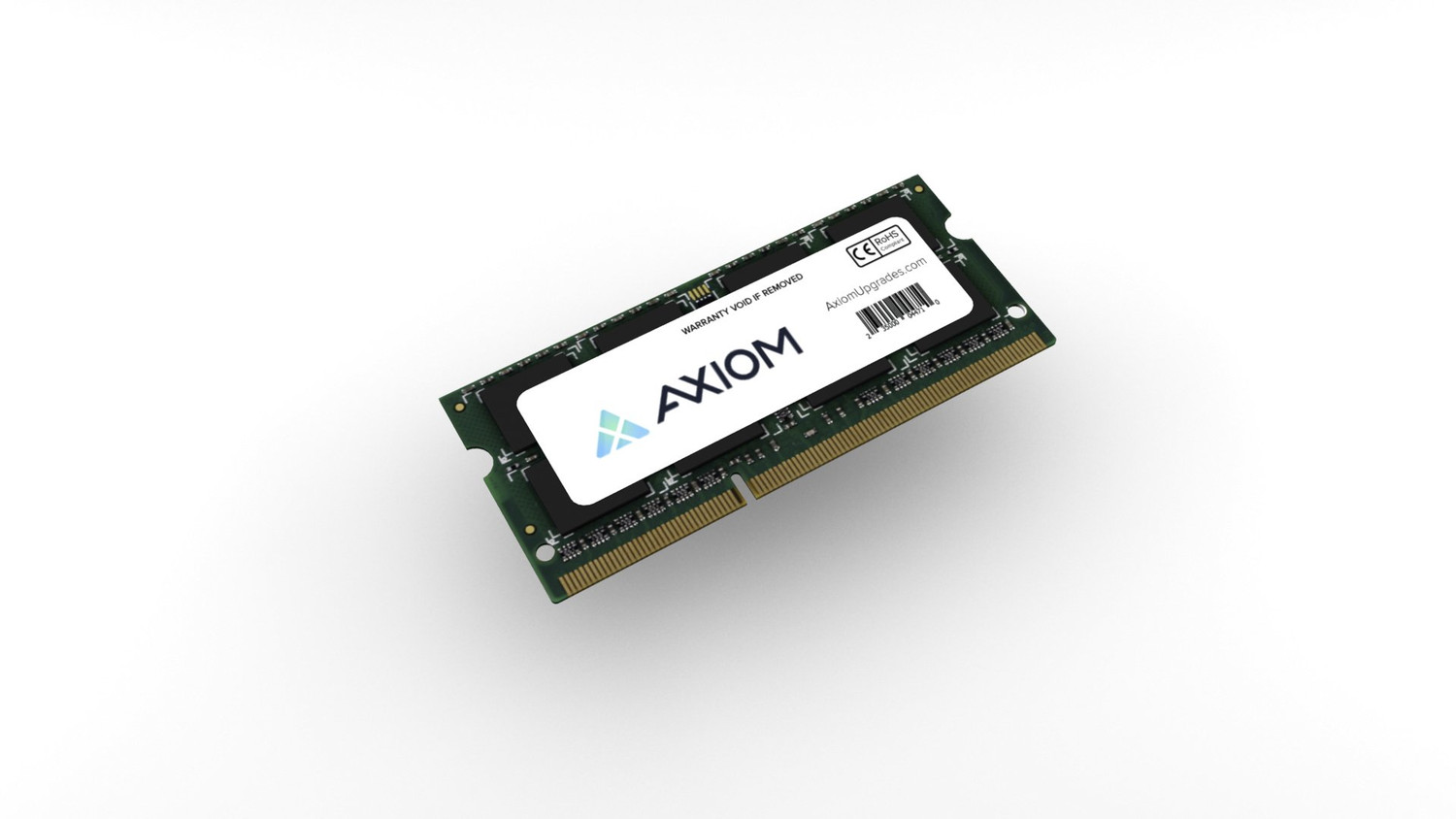 Axiom 4GB DDR3-1600 SODIMM for Apple # MB1600/4G-AX - 4 GB (1 x 4 GB) - DDR3 SDRAM - 1600 MHz DDR3-1600/PC3-12800 - Non-ECC - Unbuffered - 204-pin - SoDIMM