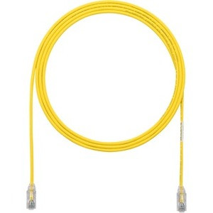 Panduit Cat.6 UTP Patch Network Cable - 5 ft Category 6 Network Cable for Network Device - First End: 1 x RJ-45 Network - Male - Second End: 1 x RJ-45 Network - Male - Patch Cable - Gold Plated Contact - 28 AWG - Yellow - 1