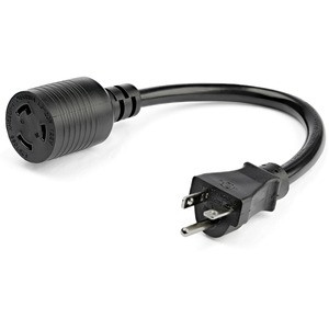 StarTech.com 3ft (1m) Heavy Duty Extension Cord, NEMA L5-20R to NEMA 5-20P Black Extension Cord, 13A 125V, 12AWG, Heavy Gauge Power Cable - 3ft (1m) Heavy duty extension cord w/ IEC 60320 L5-20R to 5-20P connectors; 125V at 20A; UL listed (UL62 & UL8