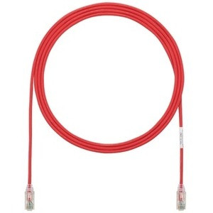 Panduit Cat.6 UTP Patch Network Cable - 7 ft Category 6 Network Cable for Network Device - First End: 1 x RJ-45 Network - Male - Second End: 1 x RJ-45 Network - Male - Patch Cable - 28 AWG - Red - 1