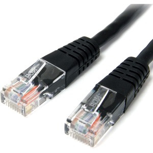 StarTech.com 15 ft Black Molded Cat5e UTP Patch Cable - Make Fast Ethernet network connections using this high quality Cat5e Cable, with Power-over-Ethernet capability - 15ft Cat5e Patch Cable - 15ft cat 5e patch cable - 15ft Cat5e Patch Cord - 15ft 