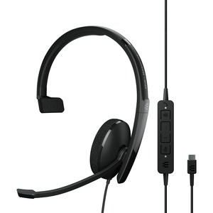 EPOS ADAPT 130T USB-C II - Mono - USB Type C - Wired - On-ear - Monaural - Ear-cup - 5.84 ft Cable - Noise Cancelling Microphone - Noise Canceling