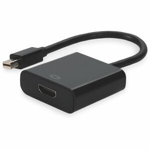 Mini-DisplayPort 1.1 Male to HDMI 1.3 Female Black Active Adapter For Resolution Up to 2560x1600 (WQXGA) - 100% compatible and guaranteed to work