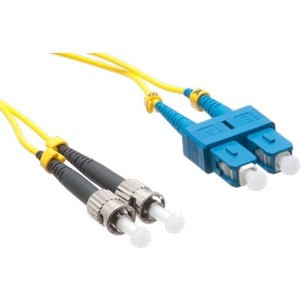 Axiom SC/ST Singlemode Duplex OS2 9/125 Fiber Optic Cable 4m - TAA Compliant - 13.12 ft Fiber Optic Network Cable for Network Device - First End: 2 x SC Network - Male - Second End: 2 x ST Network - Male - 9/125 µm - Yellow - TAA Compliant