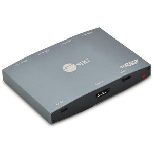 SIIG 1x4 HDMI 2.0 4K HDR Splitter with EDID - Compliant with HDMI 4K60Hz 4:4:4 8-bit / 4K60Hz 4:2:0 10-bit HDR / HDCP 2.2 / 18Gbps video bandwidth - EDID slide switch - 4 Port HDMI Splitter - 4K60Hz HDMI Splitter 1 in 4 out- 1x4 HDMI 4K60Hz Splitter-