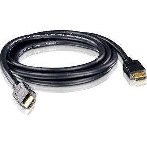 ATEN HDMI Audio/Video Cable - 16.40 ft HDMI A/V Cable for Audio/Video Device, Switch - First End: HDMI 1.4 Digital Audio/Video - Male - Second End: HDMI 1.4 Digital Audio/Video - Male - Supports up to 1920 x 1080