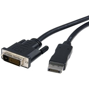 Axiom DisplayPort to DVI-D Adapter Cable 3ft - 3 ft DisplayPort/DVI-D A/V Cable for Monitor, Desktop Computer, Notebook, Audio/Video Device - First End: 1 x DisplayPort 1.1a Digital Audio/Video - Male - Second End: 1 x DVI-D (Single-Link) Digital Vid