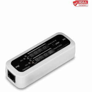 TRENDnet Inline PoE Tester, TC-NTP1, Tests 4PPoE, PoE+, PoE & Passive PoE Technology, Wattage, Voltage, Amperage, Polarity, LED Display, Battery-Free, Troubleshoot PoE Issues, IEEE 802.3af/at/bt - Inline PoE Tester