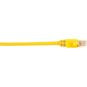 Black Box Connect Cat.5e UTP Patch Network Cable - 15 ft Category 5e Network Cable for Network Device - First End: 1 x RJ-45 Network - Male - Second End: 1 x RJ-45 Network - Male - 1 Gbit/s - Patch Cable - Gold Plated Contact - CM - 26 AWG - Yellow
